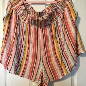 Torrid Pull On High Rise Gauze Shorts